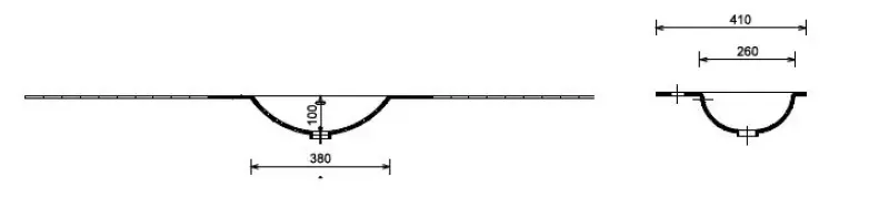 MAATWERK Solid-S Boston solid surface vrijhangende wastafel mat wit 1208917556