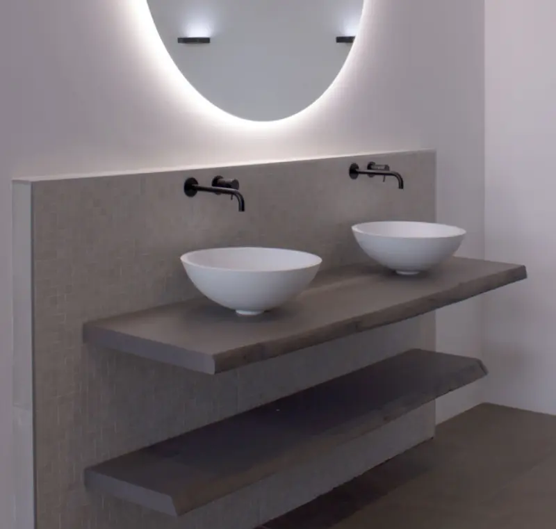 TopLine massief eiken maatwerk wastafelblad met blinde bevestigingen achterzijde 1208919548