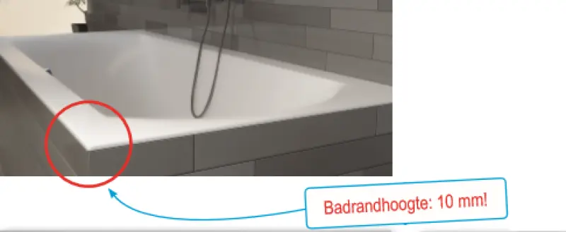 RIHO Linares ligbad 190x90, mat wit, acryl dunne badrand 1208920247