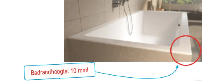 RIHO Lugo ligbad 190x90, mat wit, acryl dunne badrand 1208920249