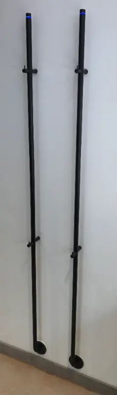 Instamat Jay handdoekdroger 172cm mat zwart JAY021