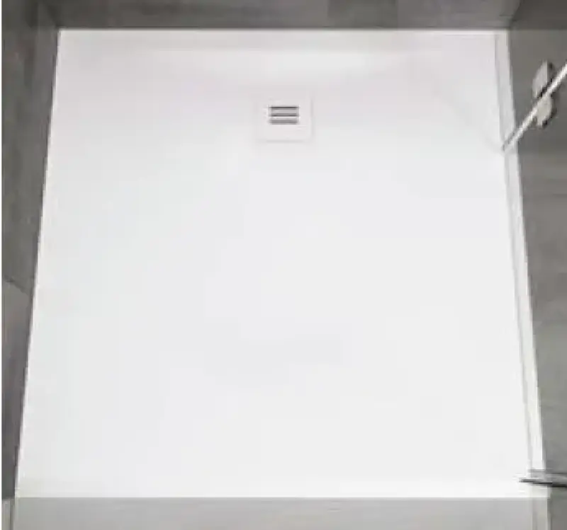 Riho douchevloer solid surface 80x80cm mat wit 1208920499