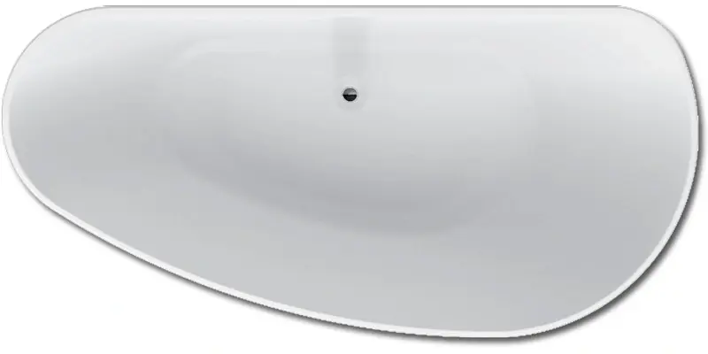 Riho Granada vrijstaand bad 170x80cm LINKS solid surface mat wit BS18005