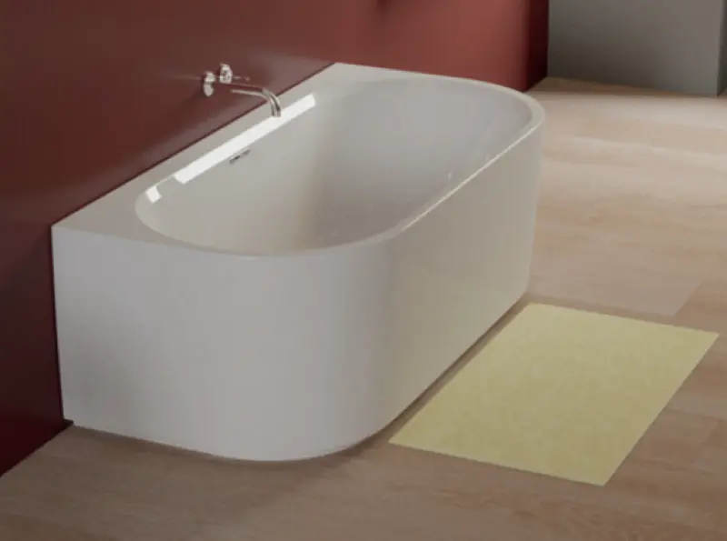 RIHO Desire semi vrijstaand acryl bad 180x84, wit, incl. pootset/badafvoer BD07 - 00K00133