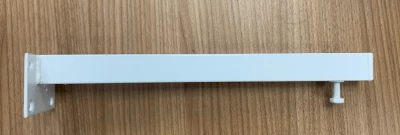 Metalen ophangbeugel wit met stelschroef lengte 36cm tbv wastafels en of wastafelbladen 1208920706