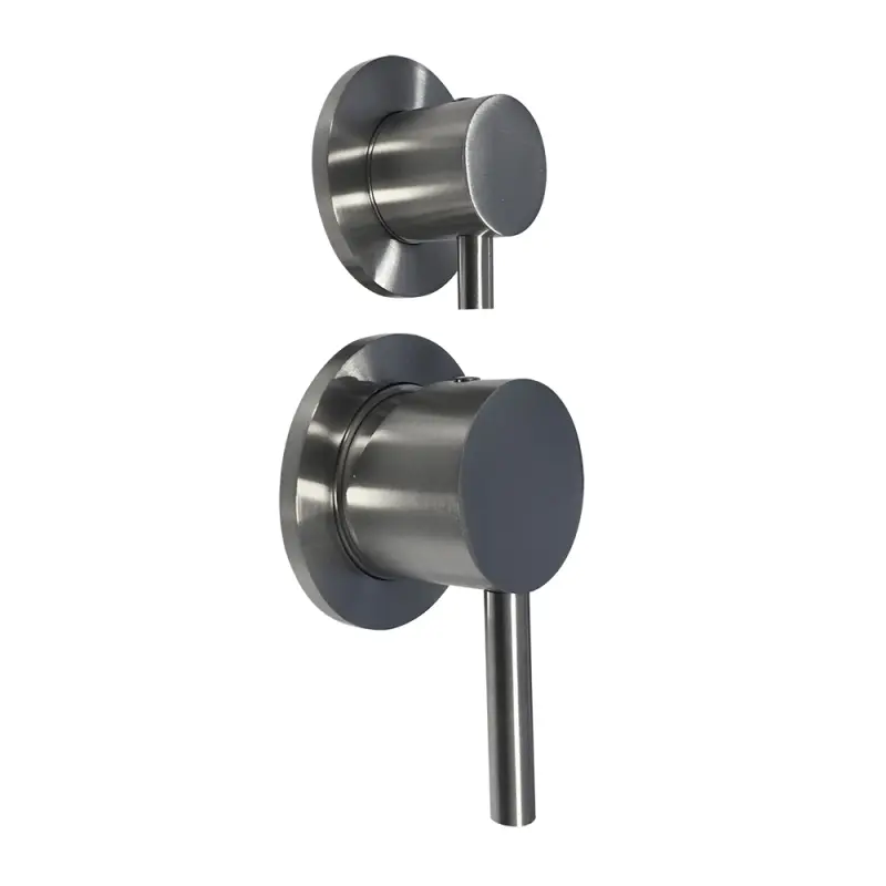 OUTLET Rubio Inox inbouw mengkraan voor douche of bad met 2-weg omsteller PVD kleur geborsteld koper 1208920714 Laatste Product