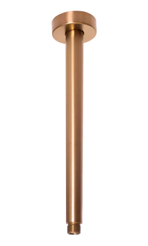 OUTLET Rubio Inox douchearm plafond 300mm volledig RVS in PVD kleur geborsteld koper 1208920718 Laatste product