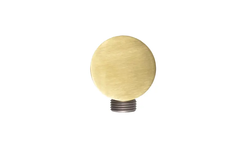 OUTLET Rubio Inox muuraansluitbocht rond volledig RVS kleur PVD Geborsteld Goud 1208920725 Laatste Product