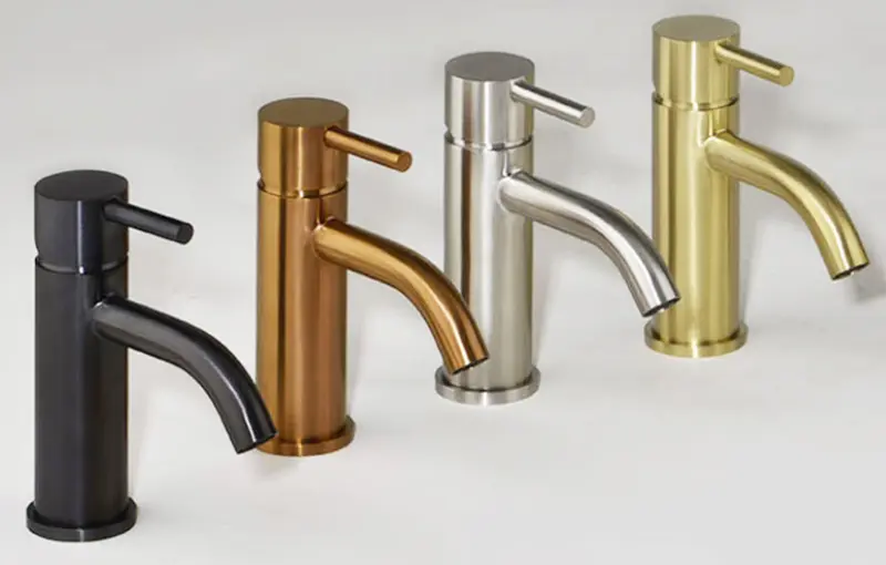 Rubio inox beker verstelbare sifon volledig rvs kleur PVD Geborsteld Koper 1208920728