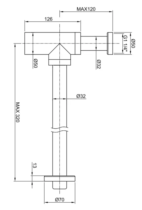Rubio inox beker verstelbare sifon volledig rvs kleur PVD Geborsteld Koper 1208920728