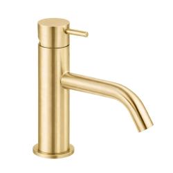 Waterevolution Flow wastafelkraan PVD geborsteld light gold T110WGE