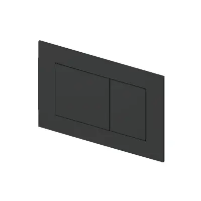 TECE now kunststof WC-bedieningsplaat mat zwart 1208920960