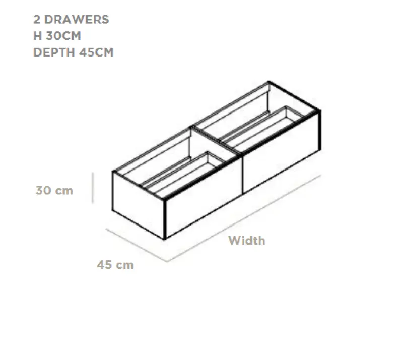 TopLine badmeubelset keramisch marmerlook - 2 lades - 120x45x90cm - inclusief keramisch marmerlook topblad voor een of twee waskommen