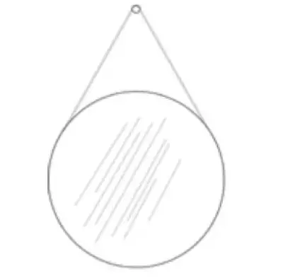 Aquadesign Rope ronde spiegel 60cm zonder frame