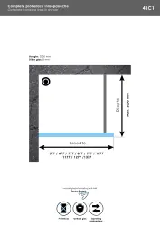 Aquadesign Minimal Inloopdouche profielloos 130x200 cm helder glas - geborsteld rvs beslag