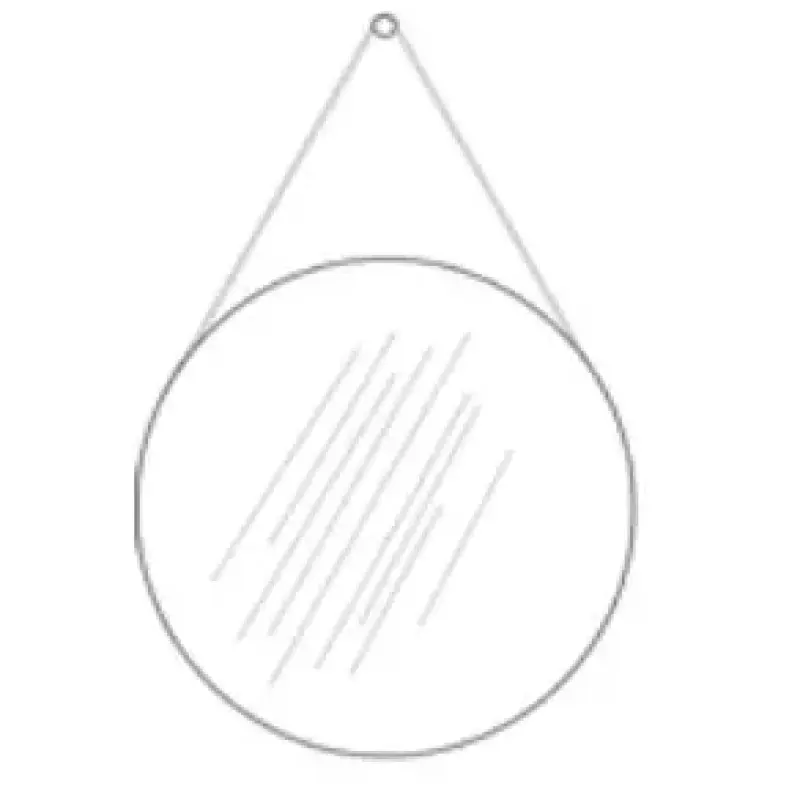 Aquadesign Rope ronde spiegel 80cm zonder frame