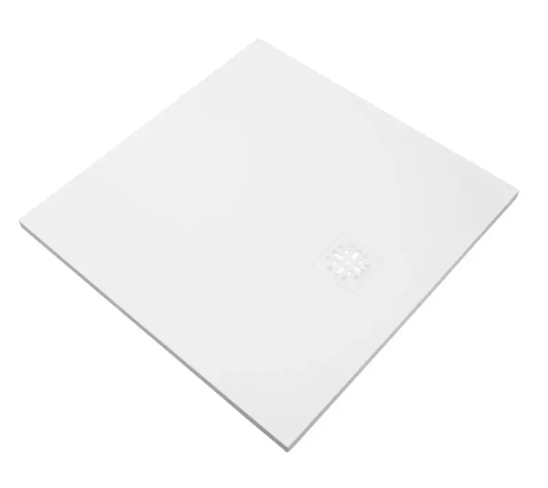 Aquadesign douchevloer finestone 100x100cm mat wit