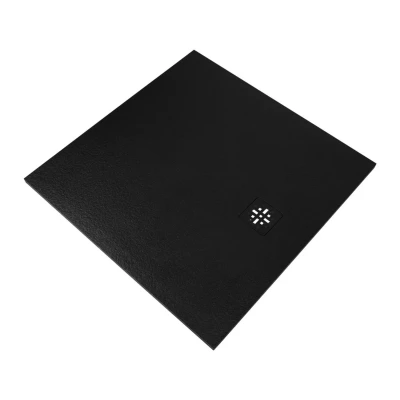 Aquadesign douchevloer finestone 100x120cm mat zwart