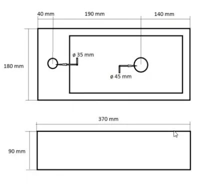 Blusani Fontein keramiek mat wit model links 37x18x9cm 1208931540