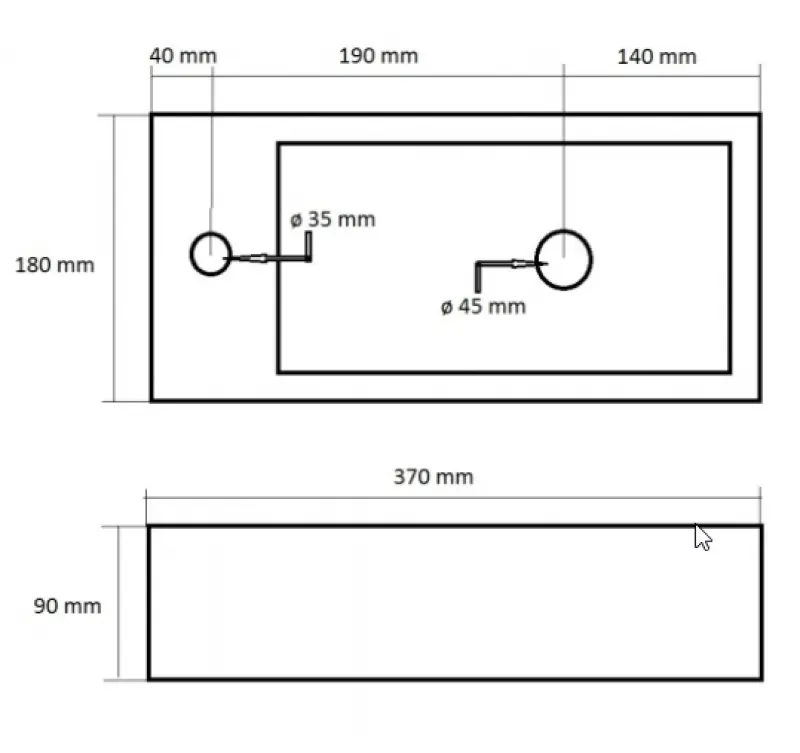 Blusani Fontein keramiek mat wit model links 37x18x9cm 1208931540
