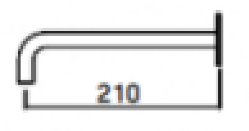 Waterevolution Flow Inbouw Wastafelkraan PVD Witte Goud met uitloop 21 cm T116BWGE-21