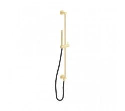 Waterevolution Flow glijstangset met handdouche 800mm Light Gold T1661WGE