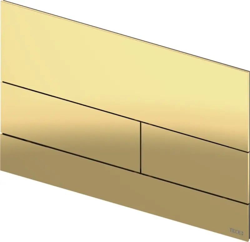 TECE square II metaal WC-bedieningsplaat PVD goud blinkend 1208946847