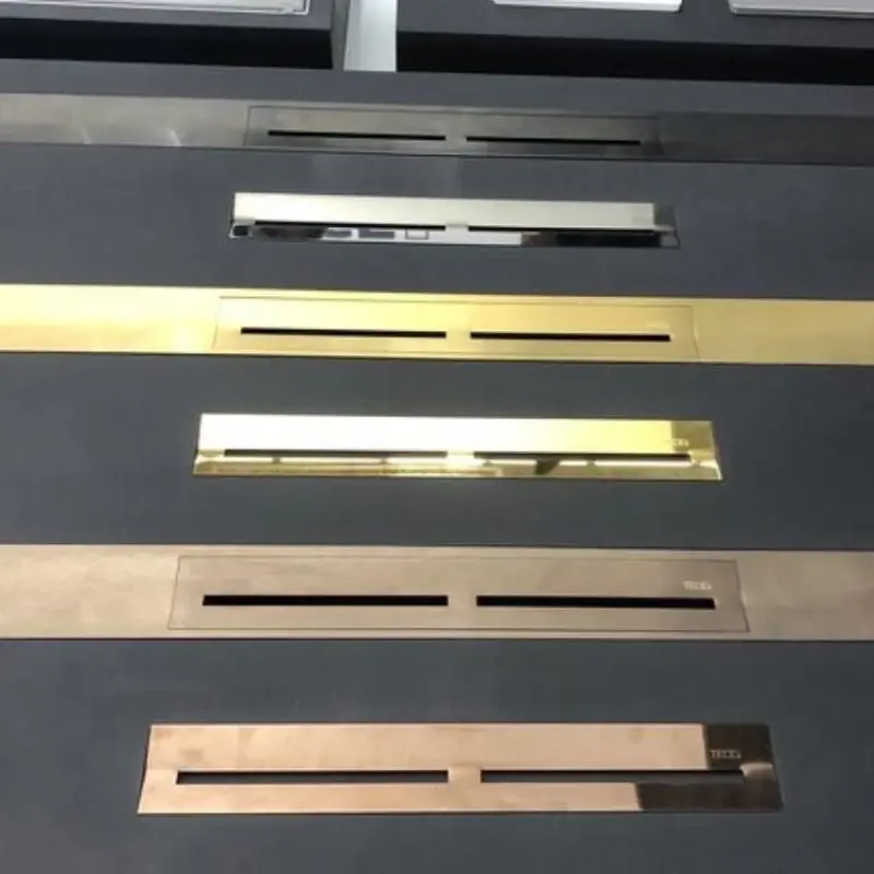 TECE drainprofile douchegoot profielset 100cm Gun Metal 1208947036