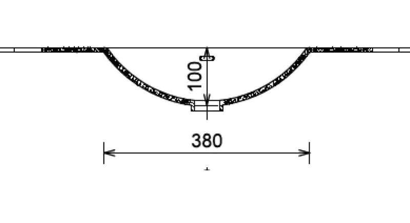 Solid-S Boston solid surface vrijhangende wastafel 130x41x12cm mat wit - 1 wasbak rechts 1208947522
