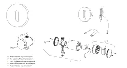 Waterevolution Flow inbouw wastafel infrarood sensor op netstroom geborsteld messing T118EELE