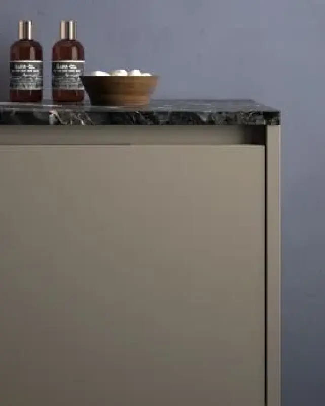 TopLine C1 badmeubelset met wastafel portoro marmer mat gelakt - 2 lades - 160x45x50cm