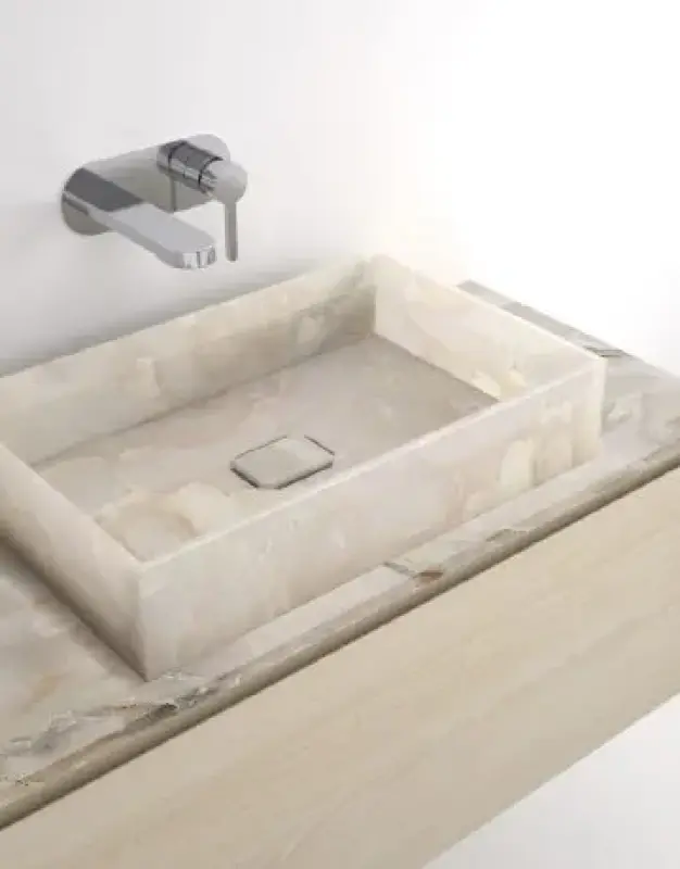 TopLine C1 badmeubelset met wastafel portoro marmer mat gelakt - 2 lades - 160x45x50cm