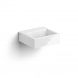 Clou Flush 1 fontein 28cm zonder kraangat met plug wit keramiek