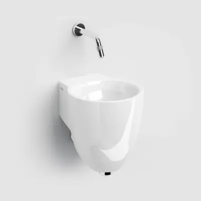 Clou Flush 6 fontein 27cm zonder kraangat wit keramiek