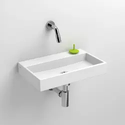 Clou Mini Wash Me fontein 38cm zonder kraangat wit keramiek