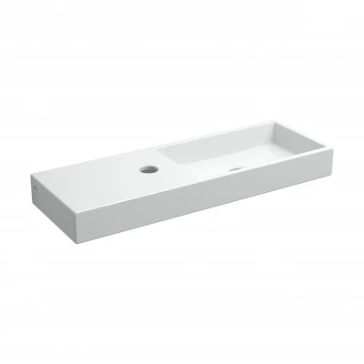 Clou Mini Wash Me fontein 56cm met kraangat links wit keramiek