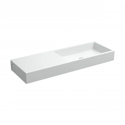 Clou Mini Wash Me fontein 56cm zonder kraangat links wit keramiek