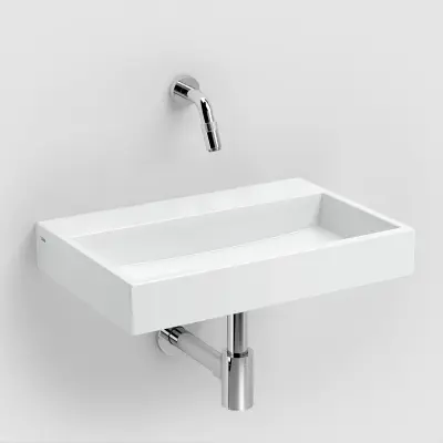 Clou Mini Wash Me Plus fontein 48cm zonder kraangat wit keramiek