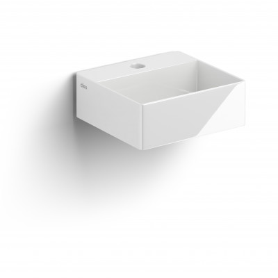 Clou New Flush 1 fontein incl. plug met kraangat wit keramiek
