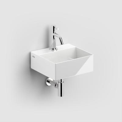 Clou New Flush 1 fontein incl. plug met kraangat wit keramiek
