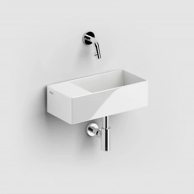Clou New Flush 3 incl. plug wit keramiek voorbewerkt kraangat links