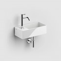 Clou New Flush 3 inclusief plug wit keramiek met kraangat links