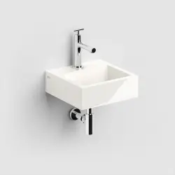 Clou Flush 1 fontein 28cm met voorbewerkt kraangat mineral marmer