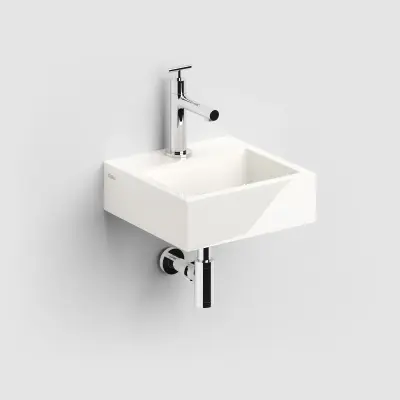 Clou Flush 1 fontein 28cm met voorbewerkt kraangat mineral marmer