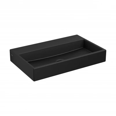 Clou Mini Wash Me fontein 38cm zonder kraangat mat zwart keramiek