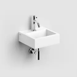 Clou Flush 1 fontein 28cm met voorbewerkt kraangat aluite