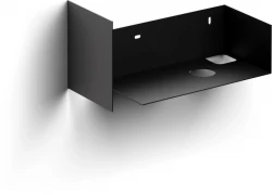 Clou Flush Open kast met handdoekhouder tbv 3 rechts zwart