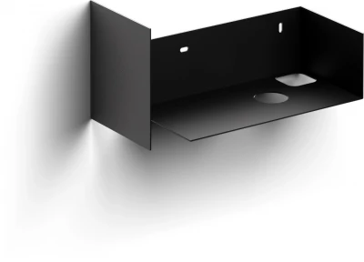 Clou Flush Open kast met handdoekhouder tbv 3 rechts zwart