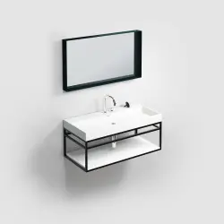 Clou Frame Wash Me inleg planchet 90 cm mat wit aluite