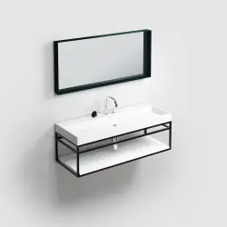Clou Frame Wash Me inleg planchet 110 cm mat wit aluite